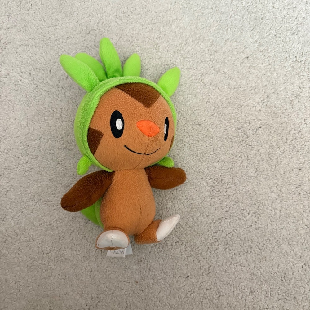 Pokemon Chespin Torchic Costume Plush Tomy Small Green Orange Brown